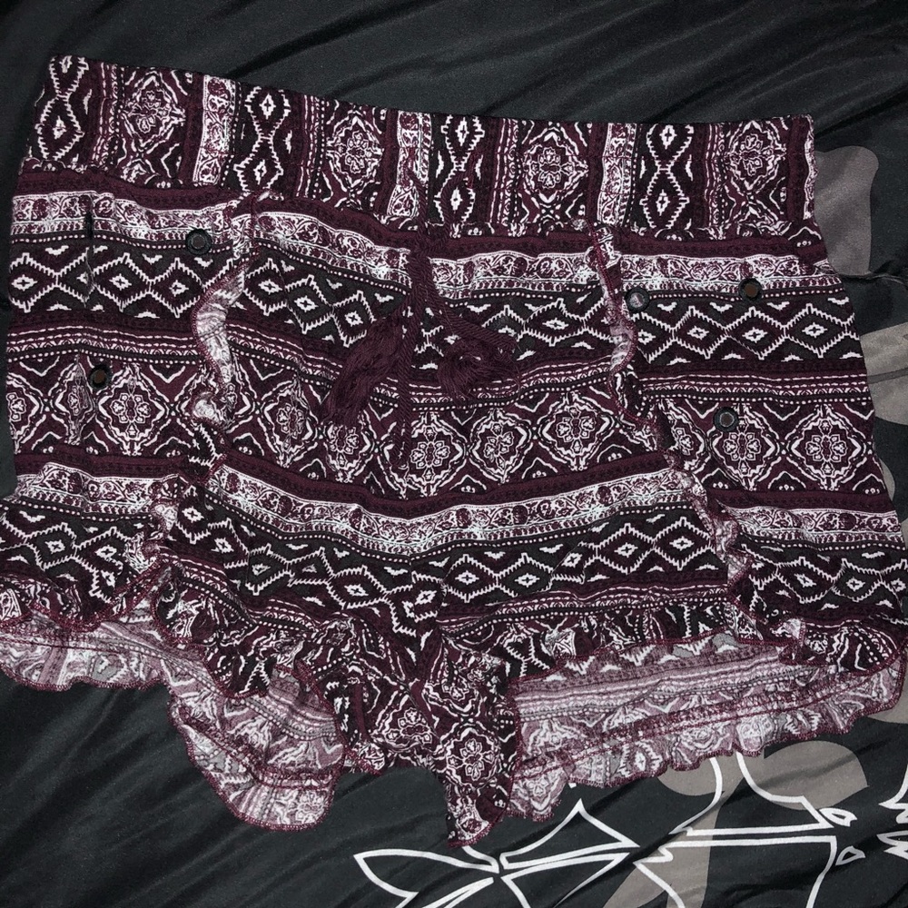 Maroon Short-Shorts